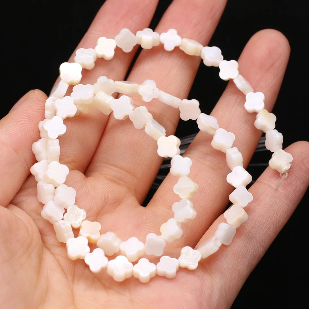 Natural shell bead mother of pearl fiower shape loose spacer shell beaded for jewelry making DIY necklace bracelet accessories