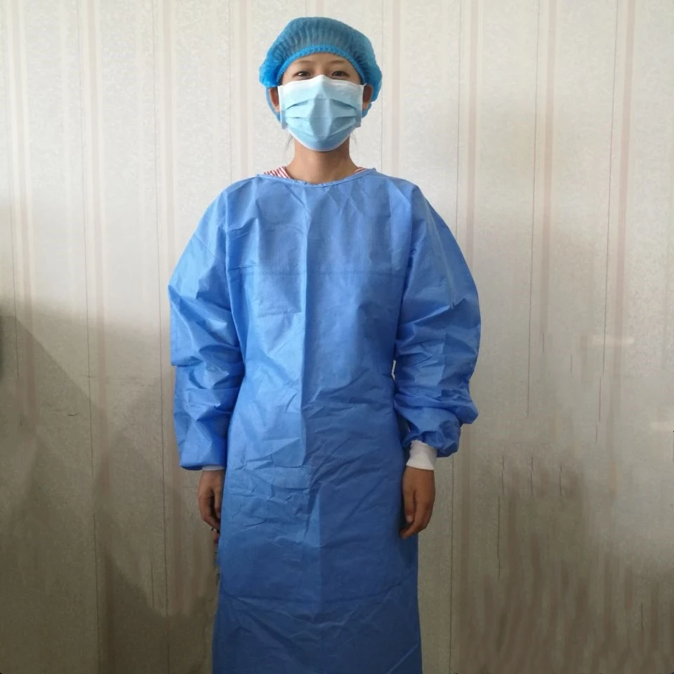 

Disposable Medical Isolation Gown DustProof Cleaning Clothes For Hospital Surgical Protection Laboratory Lace-Up Type 1.15*1.37m