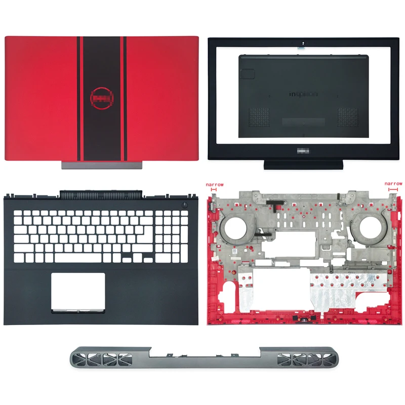 Pop Laptop LCD Back Cover/Front Bezel/Palmrest/Bottom Base/Bottom Door Cover For DELL Inspiron 15 7000 7566 7567 Laptop Cover