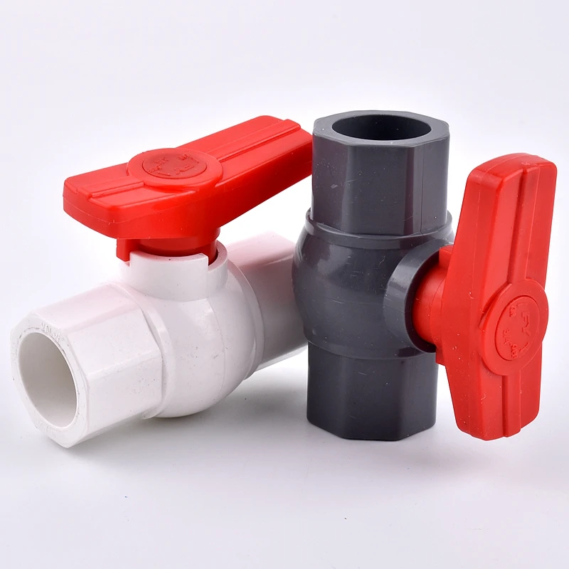 1pc PVC Pipe Thickened Octagon Socket Ball Valve Coupler Adapter Garden Irrigation Aquarium Fish Tank Connectors I.D 20~110mm