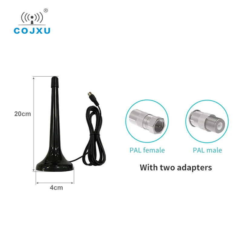10pcs/pake FM DAB Adjustable Magnetic Antenna 3dBi PAL Female PAL Male Interface TXFM-XPL-300TV for Radio Office home