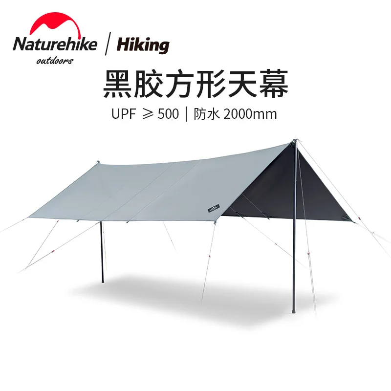 

Naturehike Square Canopy Garden Awning UV Protection 6-8 Person Outdoor Camping Tent Canopy Travel Rain Proof and Sun Shade