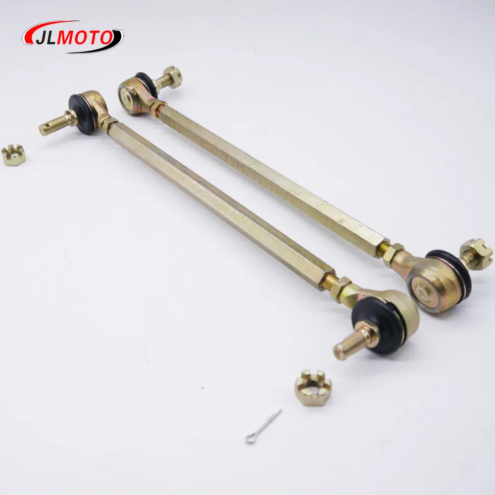 1Pair/2pcs M10-M10 210mm 220mm 230 240mm 250mm 260mm 300mm ATV Tie Rod Kits Fit Ball Joint for China Chinese ATV Quad Bike Parts