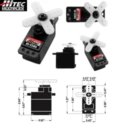 Original Hitec HS-65MG HS 65mg Micro Servo Futaba JR Trex 450 V2