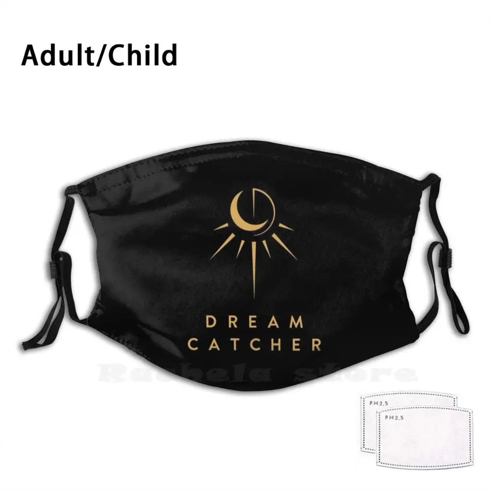 Kpop Dreamcatcher Girl Group Funny Print Reusable Pm2.5 Filter Face Mask Dreamcatcher Insomnia Dreamcatcher Logo Dreamcatcher