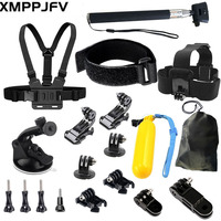 Accessories Kit for Gopro Hero 13 12 11 10 9 8 7 6 5 4 Action Camera Accessories Black Chesty Head Strap for Yi 4K DBPOWER EKEN