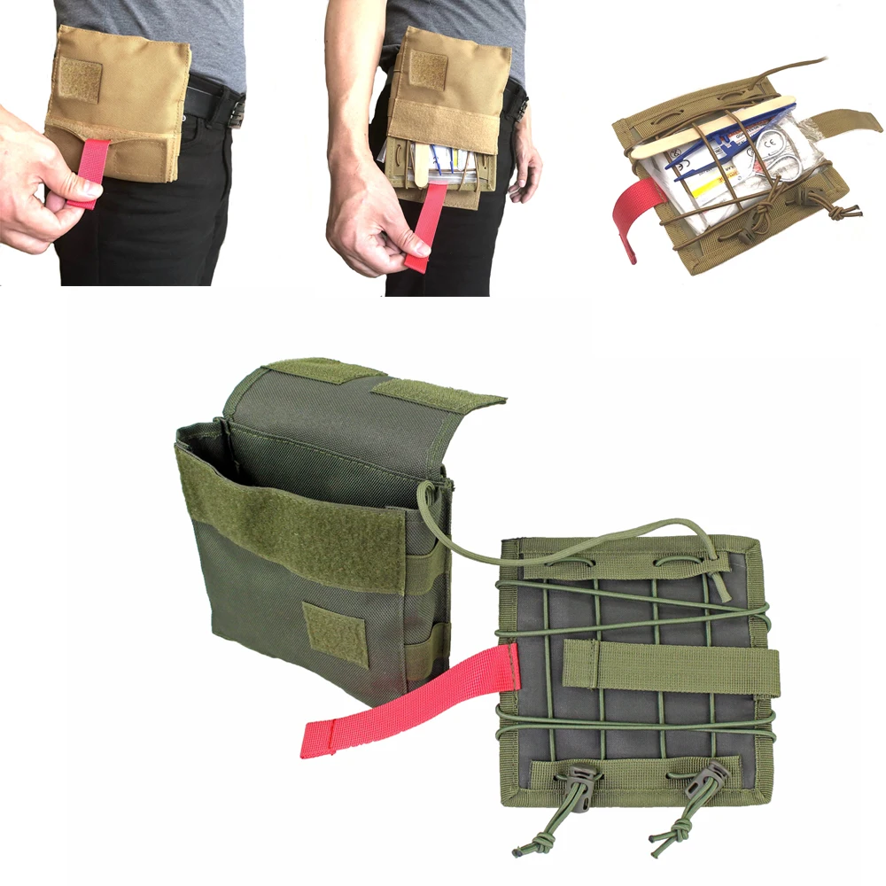 New Outdoor IFAK Molle Tactical Medical Pouch EDC First Aid Kit Emergency Waist Pack Survival Travel Camping Hunting Bag