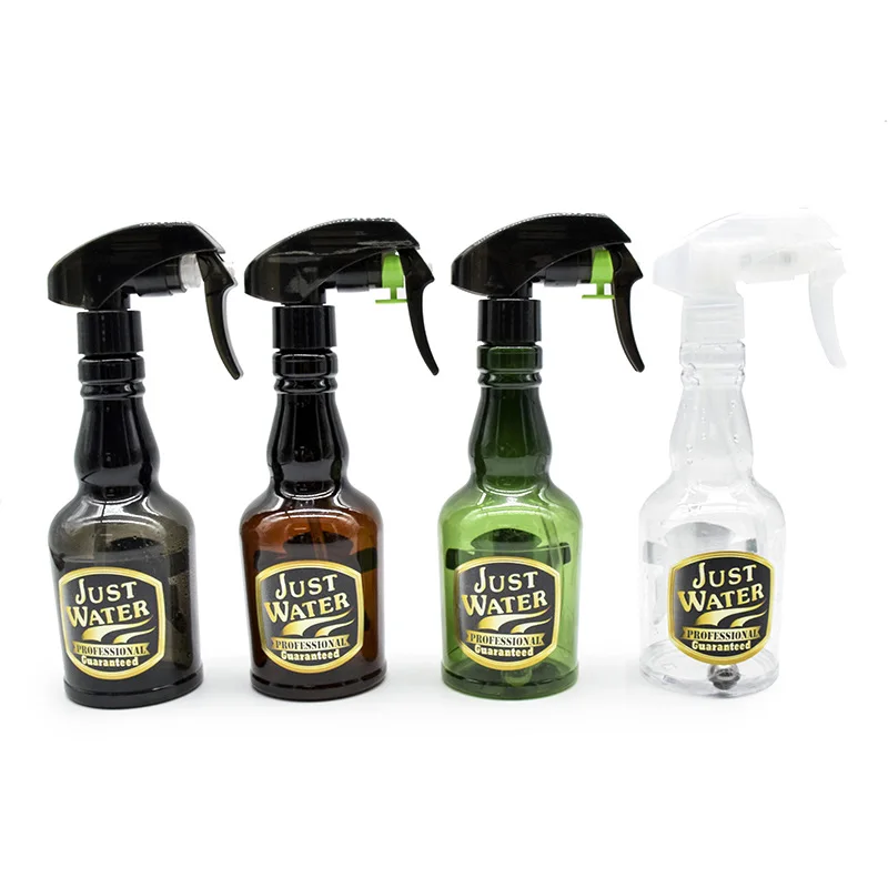 Botella pulverizadora de peluquería, atomizador continuo vacío, regadera de galvanoplastia recargable, Retro, estilismo de corte de pelo