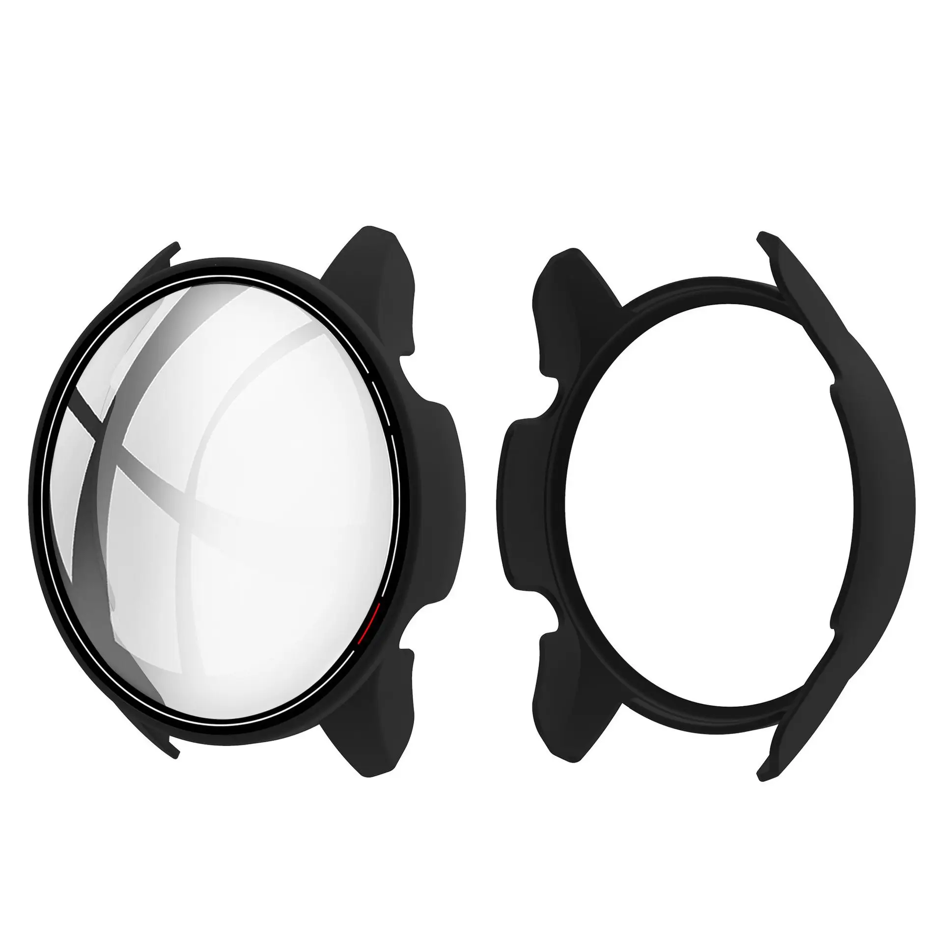 Moldura dura dura para xiaomi mi watch, vidro protetor de tela, cor esportiva, relógio inteligente