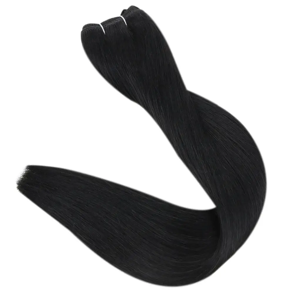 Volledige Shine Menselijk Haar Inslag Extensions Haar Bundels 100G Sew In Zijdeachtige Rechte Remy Huid Dubbele Inslag Voor Salon