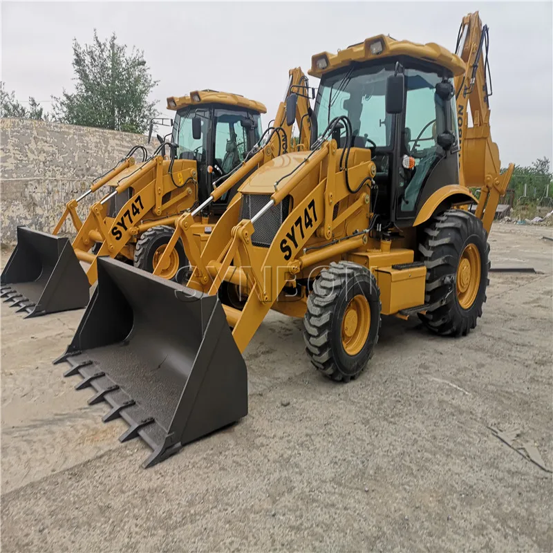 SYNBON SY747  Excavator Bucket Excavation Loading Cummins EngineBackhoe Loader