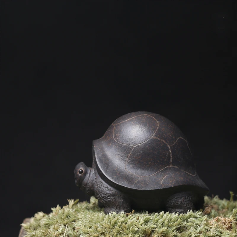 Ceramic tea pets army turtles tea ceremony accessories coffee table decorations micro landscape ornaments