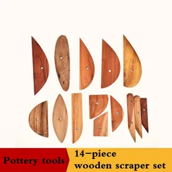 Ceramic tools of wooden scraper blanking and repairing scraper wooden knife handmade clay sculpture tools