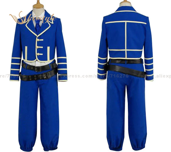 Kisstyle Fashion Tegami Bachi Gauche Suede Noir Uniform Cosplay Clothing Costume