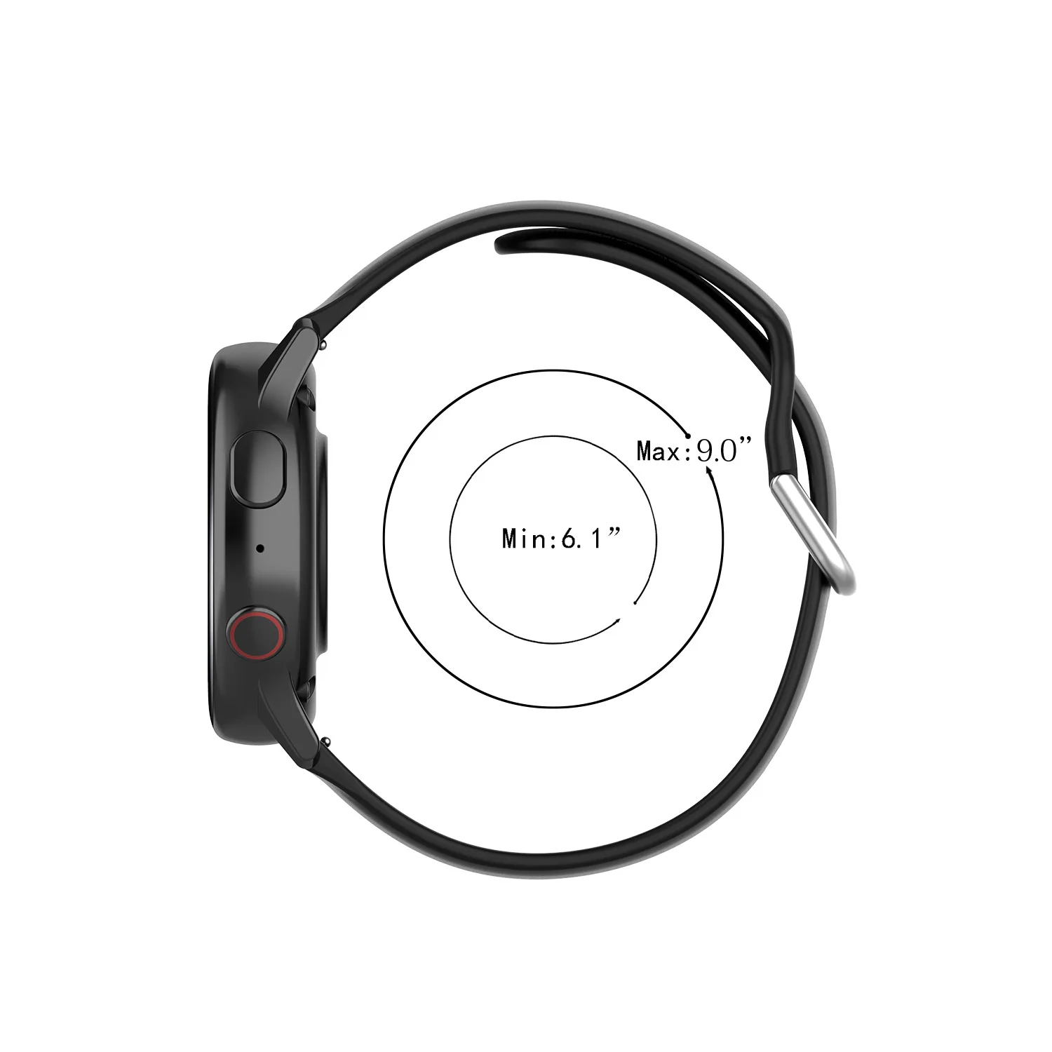 22Mm 20Mm Dây Silicone Dành Cho Đồng Hồ Samsung 3 41 45Mm Gear S3 Dành Cho Samsung Galaxy Samsung Galaxy Đồng Hồ Hoạt Động 2 40 44Mm Thể Thao Đeo Tay Vòng Tay Ban Nhạc