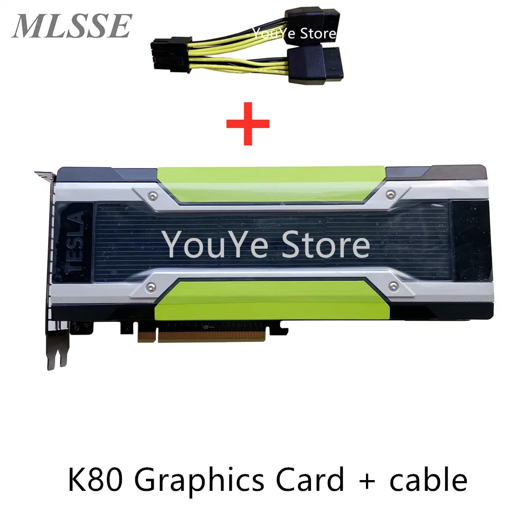 Original Graphics Card For NVIDIA TESLA K80 24GB GPU J0G95A 796124-001 699-22080-0200-501 Video Card Fast ship