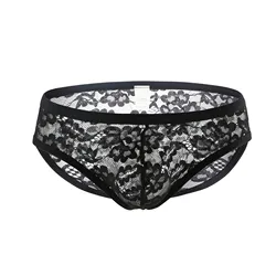 CLEVER-MENMODE Lace Briefs Mens Sexy Underwear Men Penis Pouch Panties cuecas Low Waist masculino Sissy Lingerie Underpants