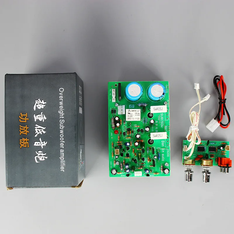 Hifi 오디오 보드 DIY 홈 시어터 스피커 사운드 앰프 서브 우퍼 앰프 150W 모노 파워 앰프 듀얼 AC24-28V