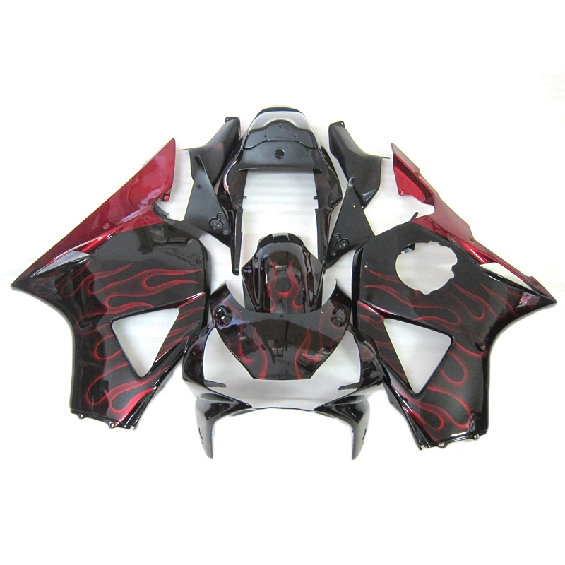 Fashion Motorcycle fairings kit Fit For Honda CBR954RR 2002 2003 Red flame Fairing CBR 954rr 02 03 Bodywork Parts MA93