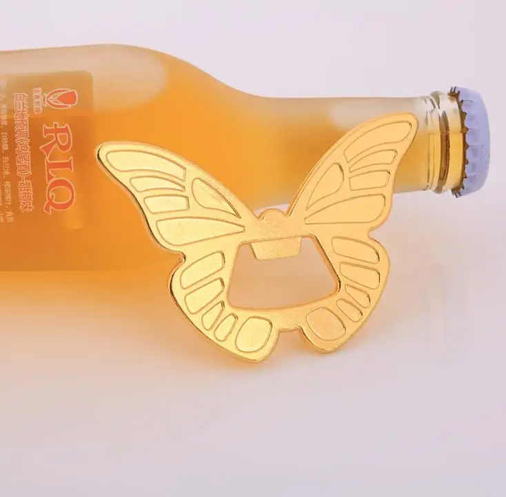 100pcs Butterfly Bottle Opener Wedding Favor Bridal Shower Engagement Party Favors Birthday Gifts Anniversary Supplies SN3854