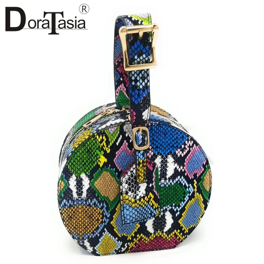 DORATASIA Brand New Women's Colorful Animal Print Mini Handbags Women 2024 Cool Multicolor Unique Small Tote Bag Ladies Hand Bag