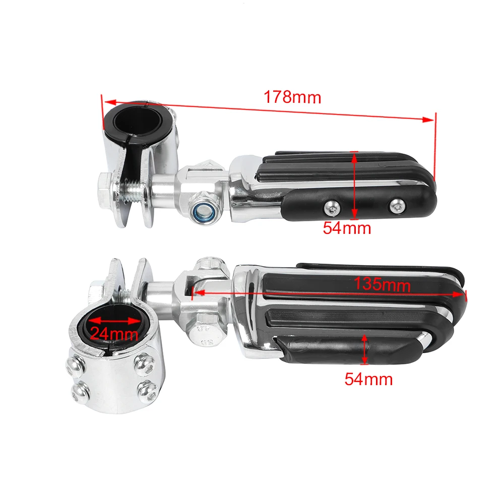 1 1/4 "32mm Motorfiets Voetsteun Snelweg Engine Guard Voetsteunen Mount Voetsteun Voor Harley Touring Honda kawasaki Suzuki Yamaha