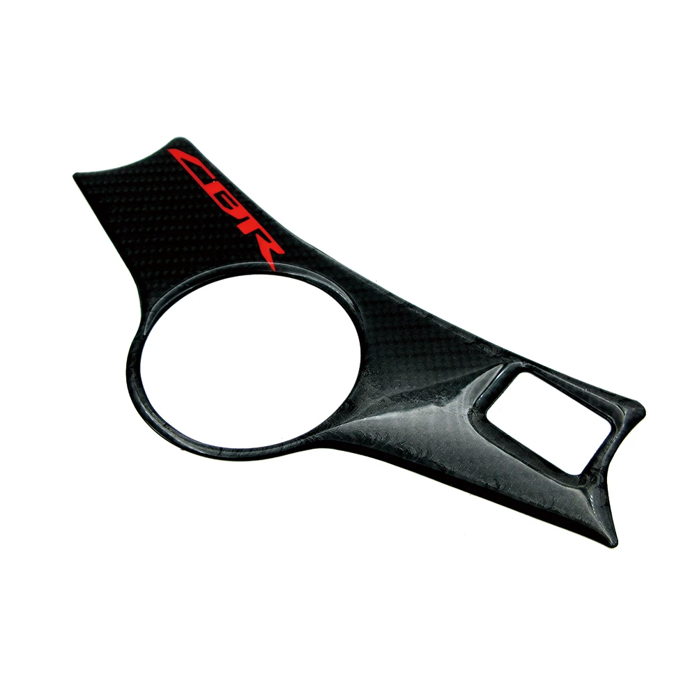 3D Carbon Fiber Triple Tree Decal Pad Top Clamp Upper Front End Cover Sticker Protector For Honda CBR600 CBR 600 F4 F4i 99-07 06