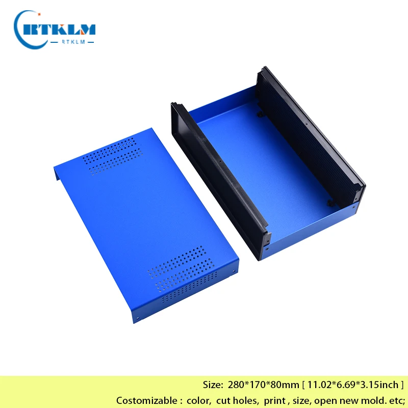DIY junction box switch distribution case Custom diy Iron project box for electronic housing instrument box 280*170*80mm