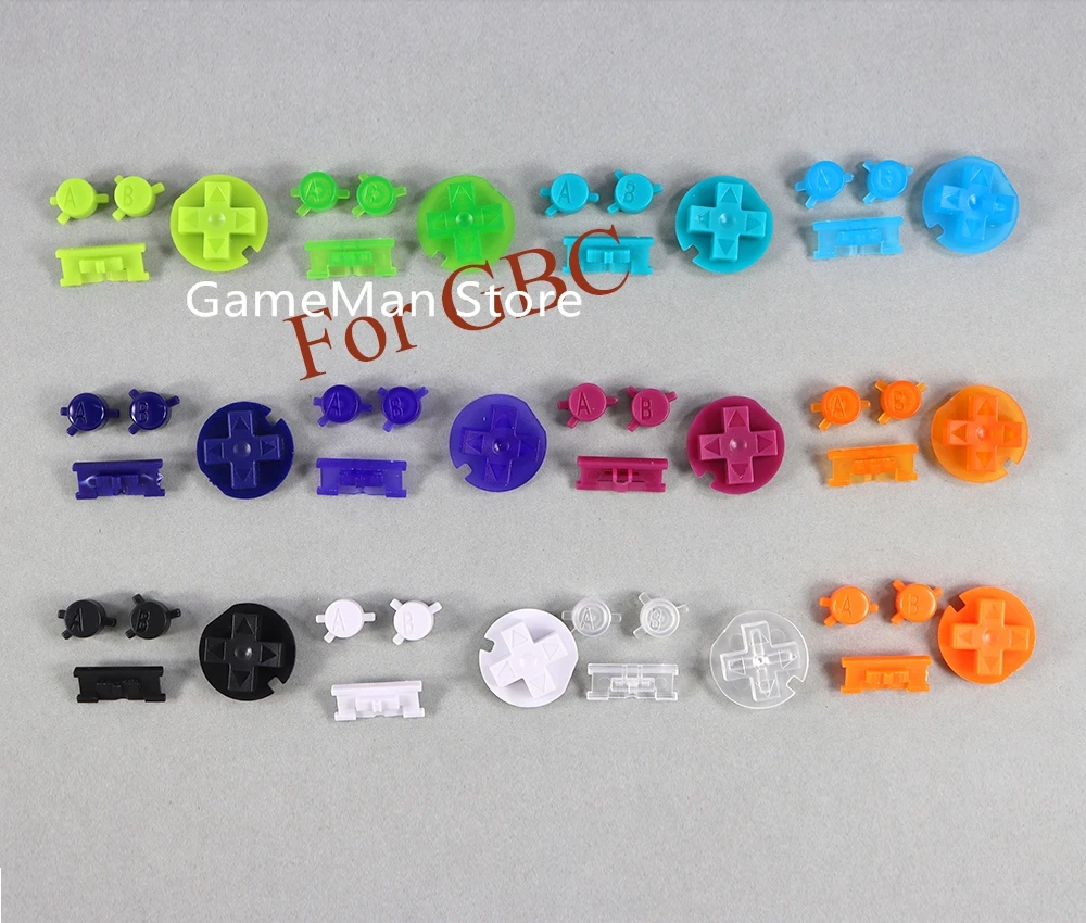 OCGAME 100sets/lot ON OFF button Power D pads A B keypad buttons for Gameboy color GBC