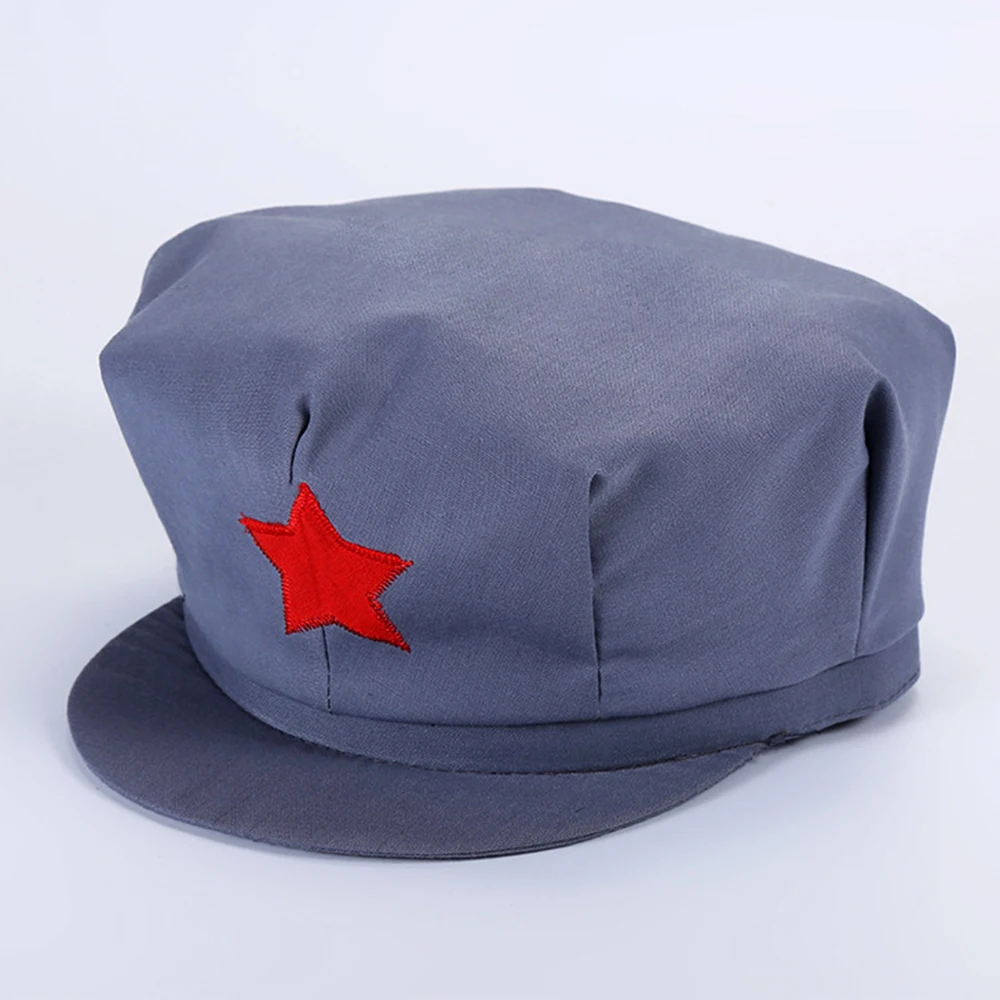 Souvenir Chinese Army Liberation Hat Military Cap With Red Five Star