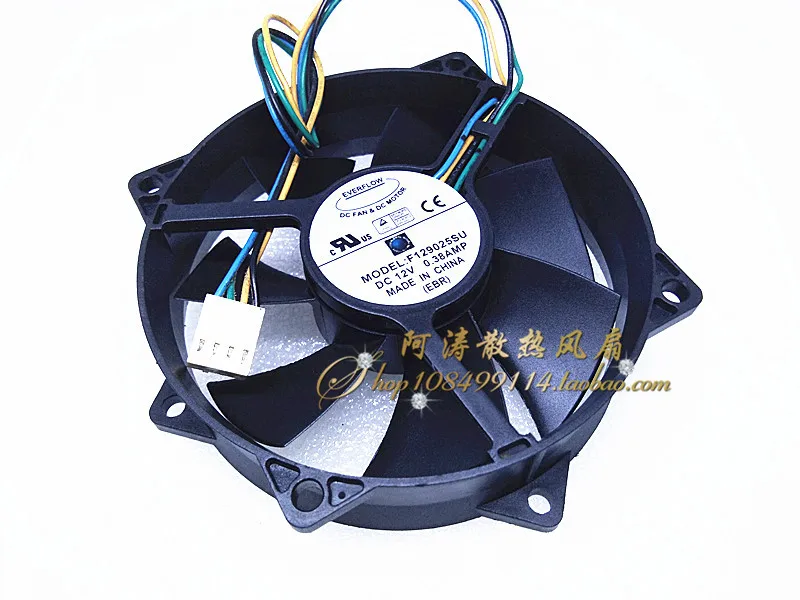 Free Shippin Wholesale EVERFLOW F129025SU 95x95x25mm 9025 12V 0.38A pwm server inverter computer cpu cooling fan