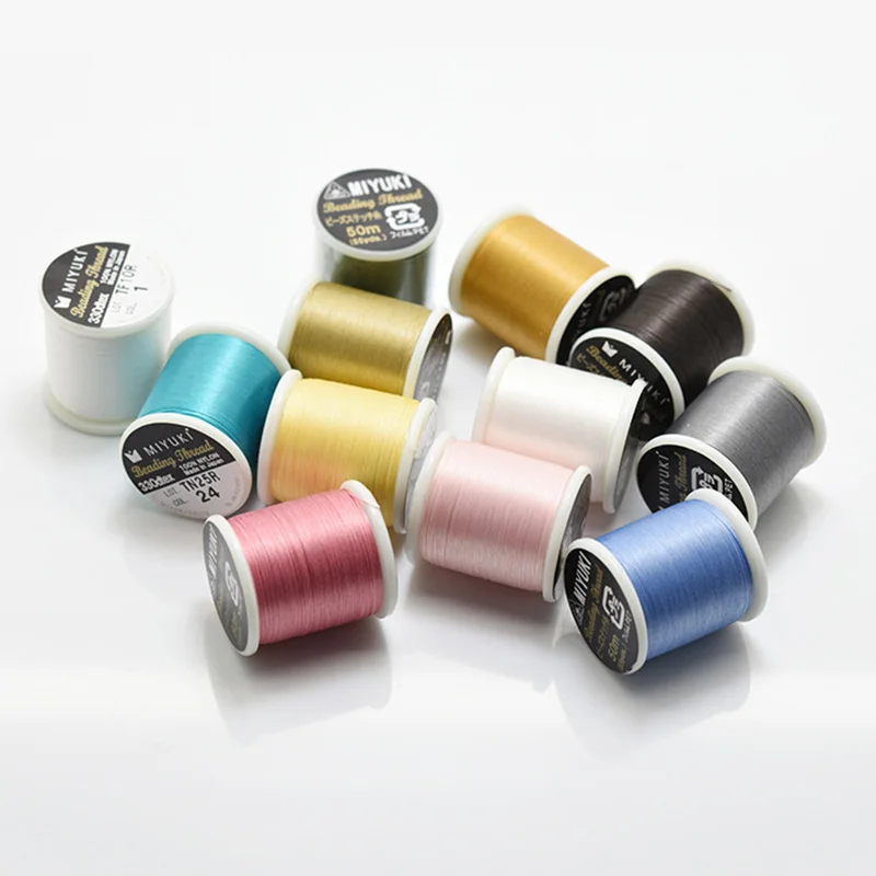 55 Yard japanischer Miyuki-Faden aus 100 % Nylon, Perlenfaden 330 DTEX, 0,225 mm Draht, elastische Schnur, Perlenfaden für Armbänder, DIY – Detail 2