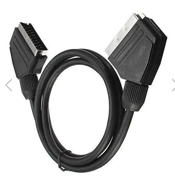 1.5m SCART to SCART Cable Lead Wire with 21 Pins Connected