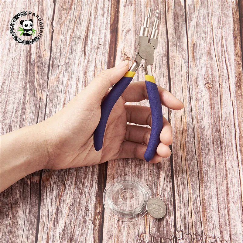 Pandahall-Juego de Herramientas de joyería DIY, alicates de formación de bucle de alambre, 6 escalones, de varios tamaños, Alicates de punta