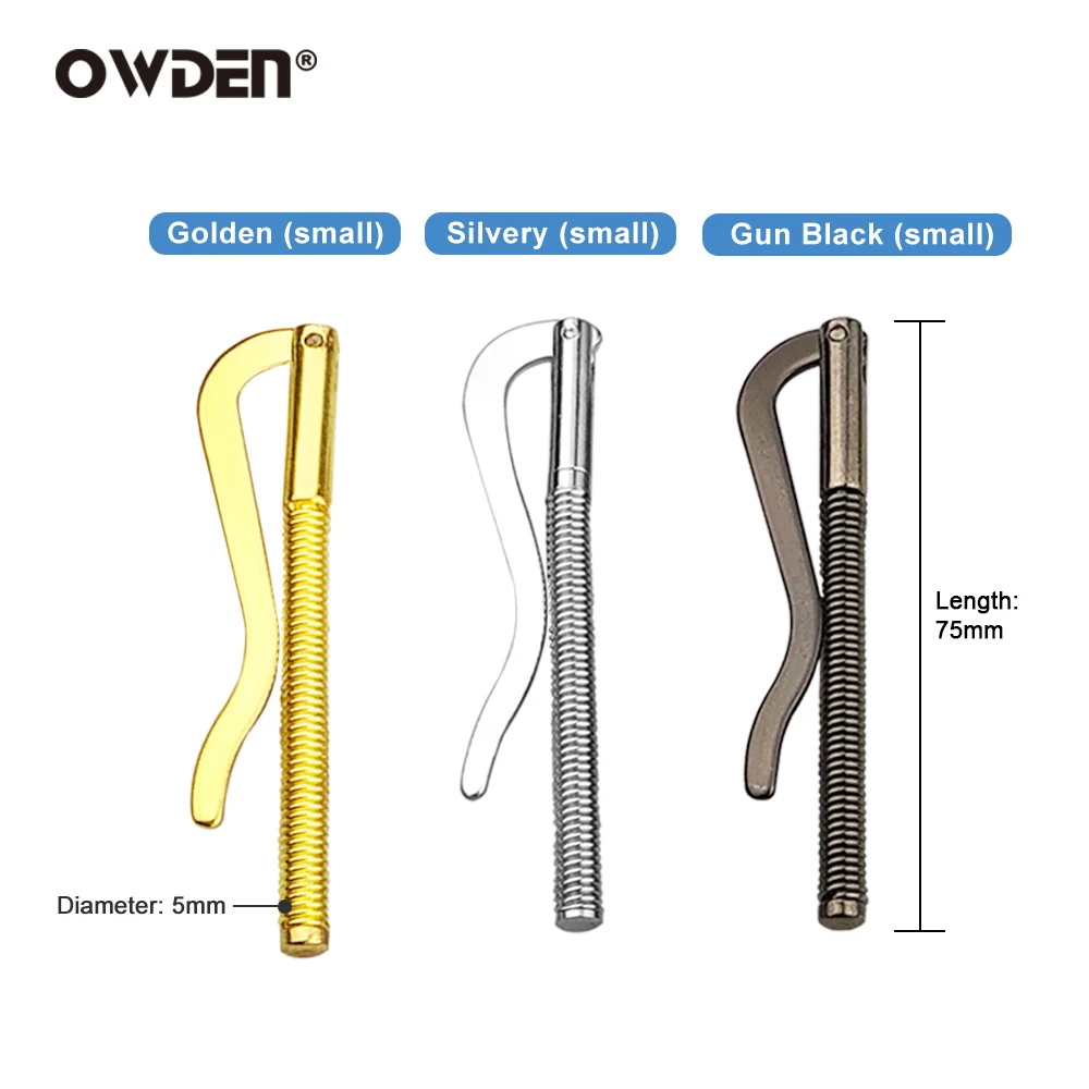 OWDEN Metal Bifold Spring Post fermasoldi Bar portafoglio porta contanti