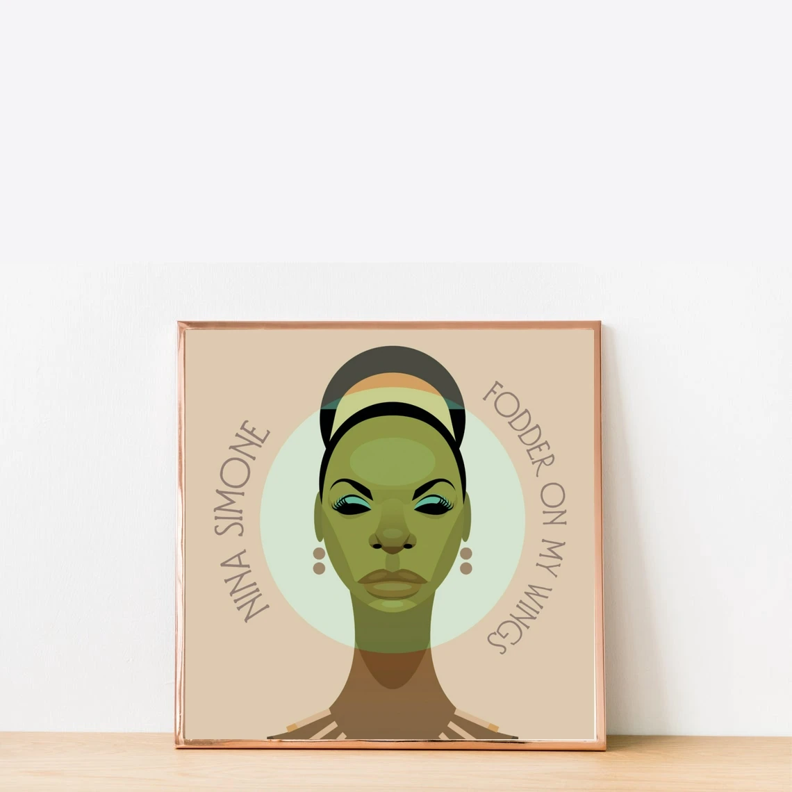 Nina Simone Fodder on My Wings Music Album Cover Canvas Poster Home Wall Painting Decoration (No Frame)