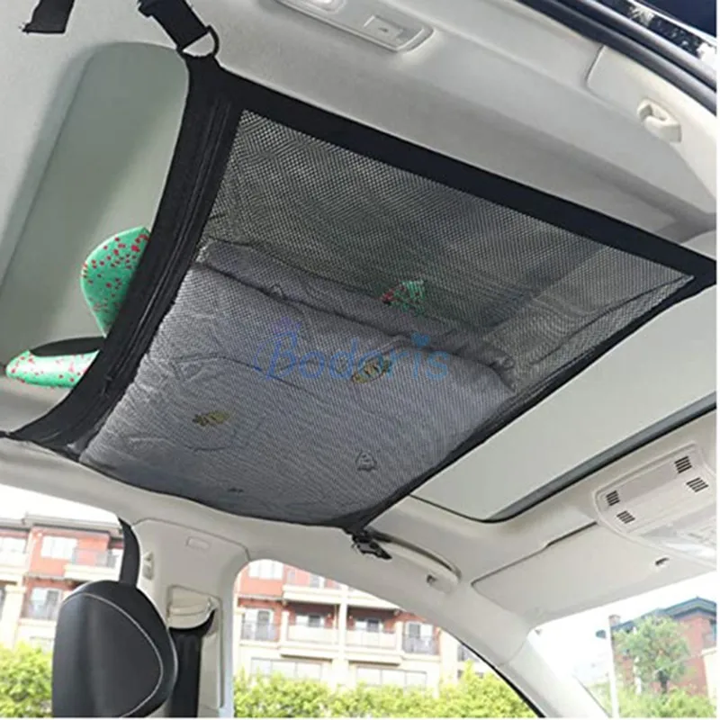 Interior Roof Storage Bag Luggage Mesh Net Cargo Nets Car Organizer For Toyota Land Cruiser 200 FJ 120 150 100 Prado Accessories