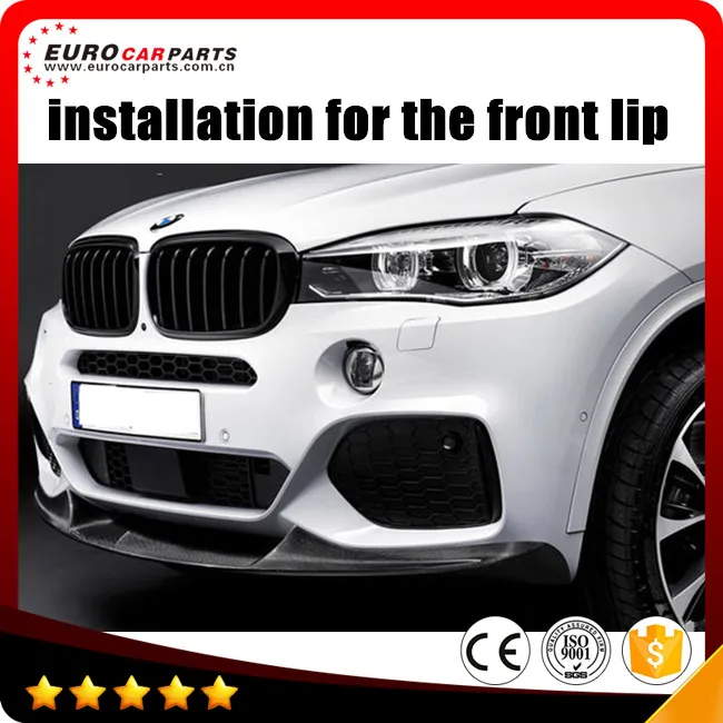 carbon fiber F15 X5 front lip for X15 2014year sport style to M-style X5 carbon fiber front lip