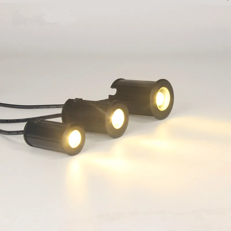 Luz LED subterránea para camino de jardín, lámpara de suelo de 3W, lámpara de patio enterrada subterránea al aire libre, 1/2/3/4, luz lateral de paisaje, CA 85-265V