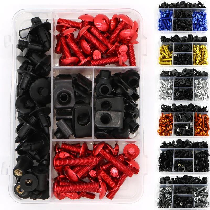 

Fit For Yamaha YZFR125 YZF R25 R3 R1 R1M R15 Tmax 500 Tmax 530 TDM900 FJR1300 Complete Full Fairing Bolts Kit Bolts Nuts M5 M6