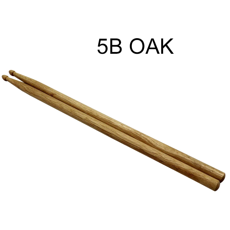 Lightweight wood color drum sticks 2B OAK musical parts Maple 5B OAK Drumsticks Stick for Drum