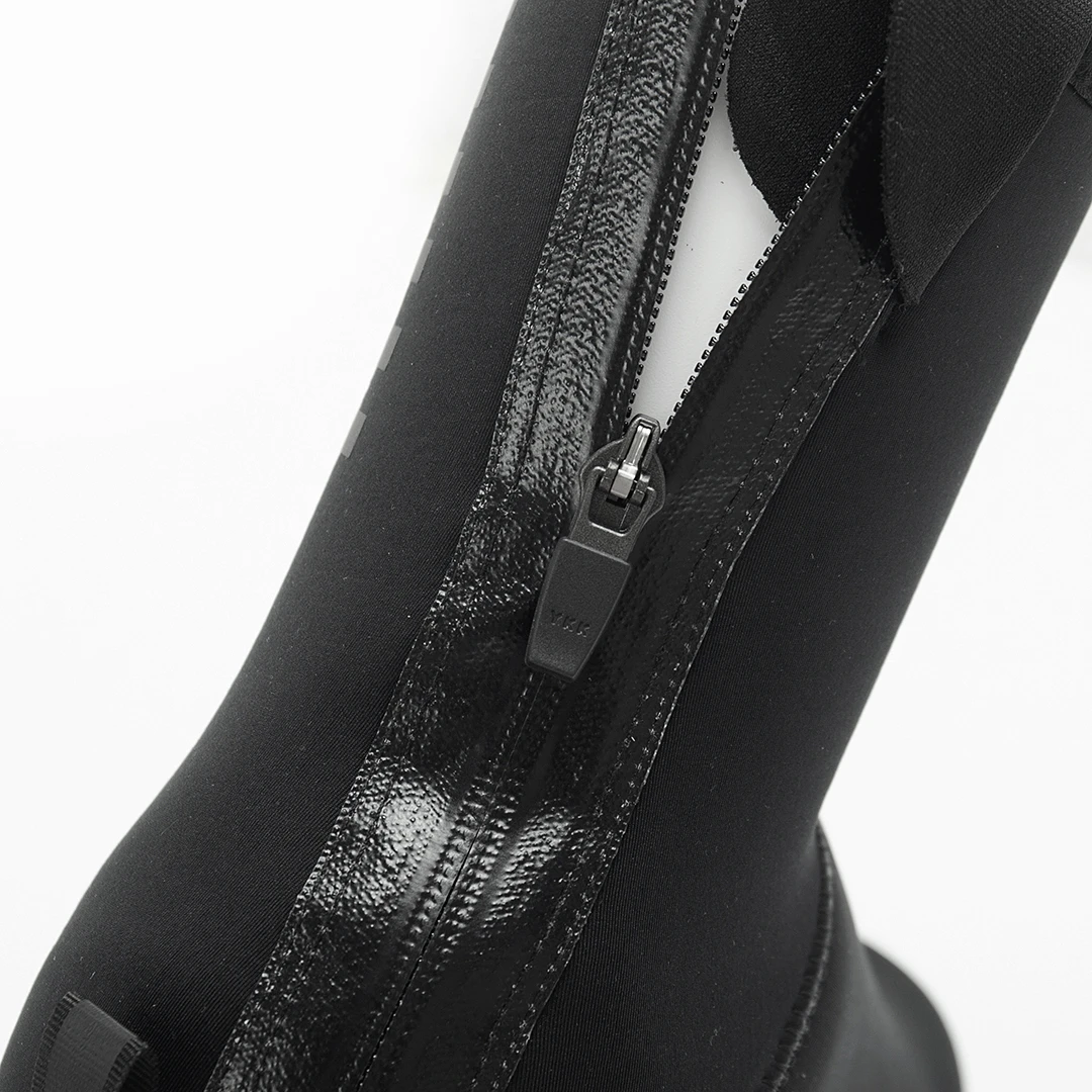 YKYWBIKE Wasserdichte Fahrradschuhüberzieher für den tiefen Winter, reflektierend, thermisch, elastisch, regenfest, dicker, Fahrrad-Überschuhe – Detail 13