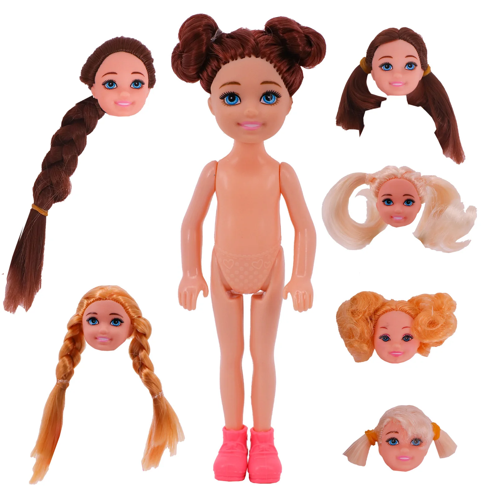 Poupée articulée pour filles, vêtements faits à la main, échelle de 3, pièces/ensemble, 6 pouces, 14Cm