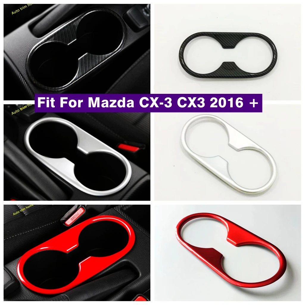 

ABS Central Front Seat Water Cup Bottle Holder Decoration Panel Cover Trim For Mazda CX-3 CX3 2016 - 2021 Car Accessories