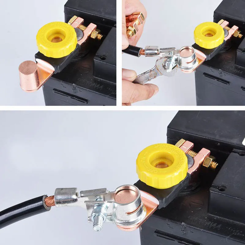 Brass Battery Terminals  Wheel Car Marine Heavy Duty Battery Cut Off Isolator Switch 6v 12v 24v Automotive Power Switch