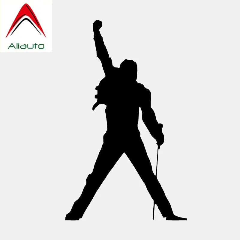 Aliauto Personality Car Sticker Music Rock Freddie Mercury Vinyl Black/Silver Cover Scratch Accessories PVC Decal,13cm*7cm