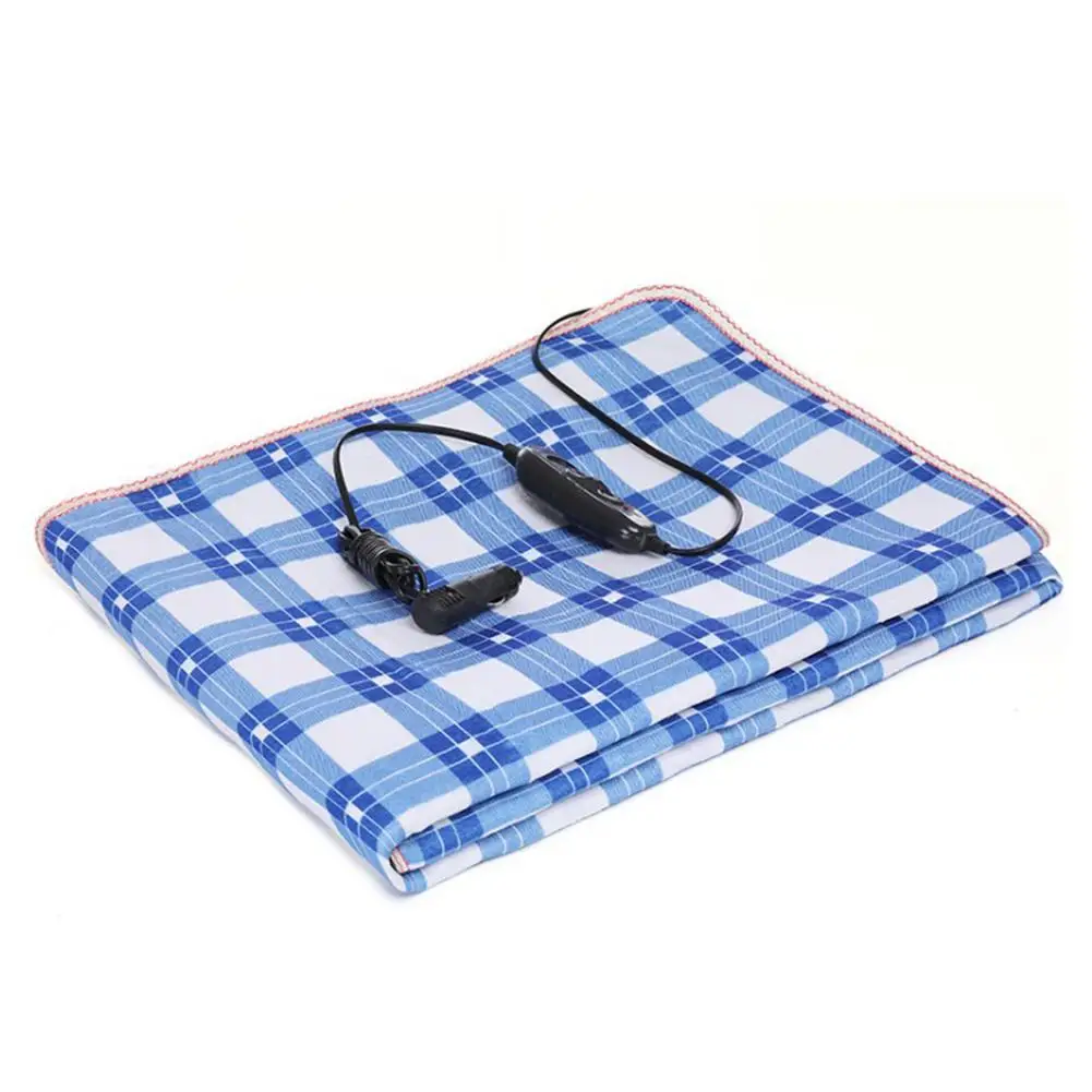 Car Electric Heating Blanket With Cigarette Lighter Electric Heating Quilt Large Truck Electric Heating Cushion 24V