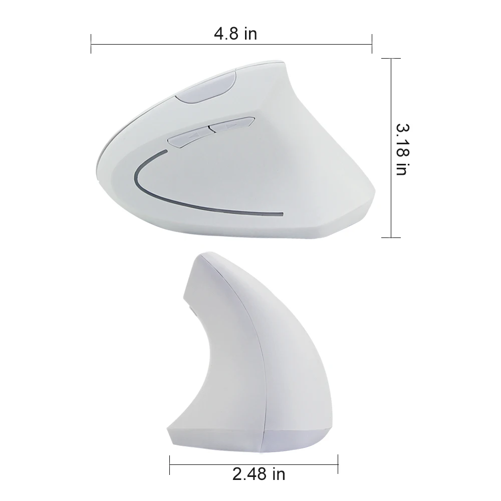 1600DPI Ergonomic Vertical Mouse Gamer USB Optical Mouse White Right Hand Gaming Mice 6 Buttons Office Mause For Laptop Desktop