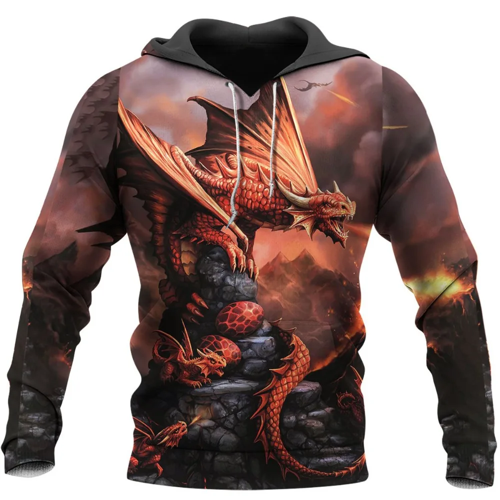 

Animal Dragon 3D All Over Printed Hoodie Autumn Harajuku Street Sweatshirt Unisex Casual Zip Jacket L710