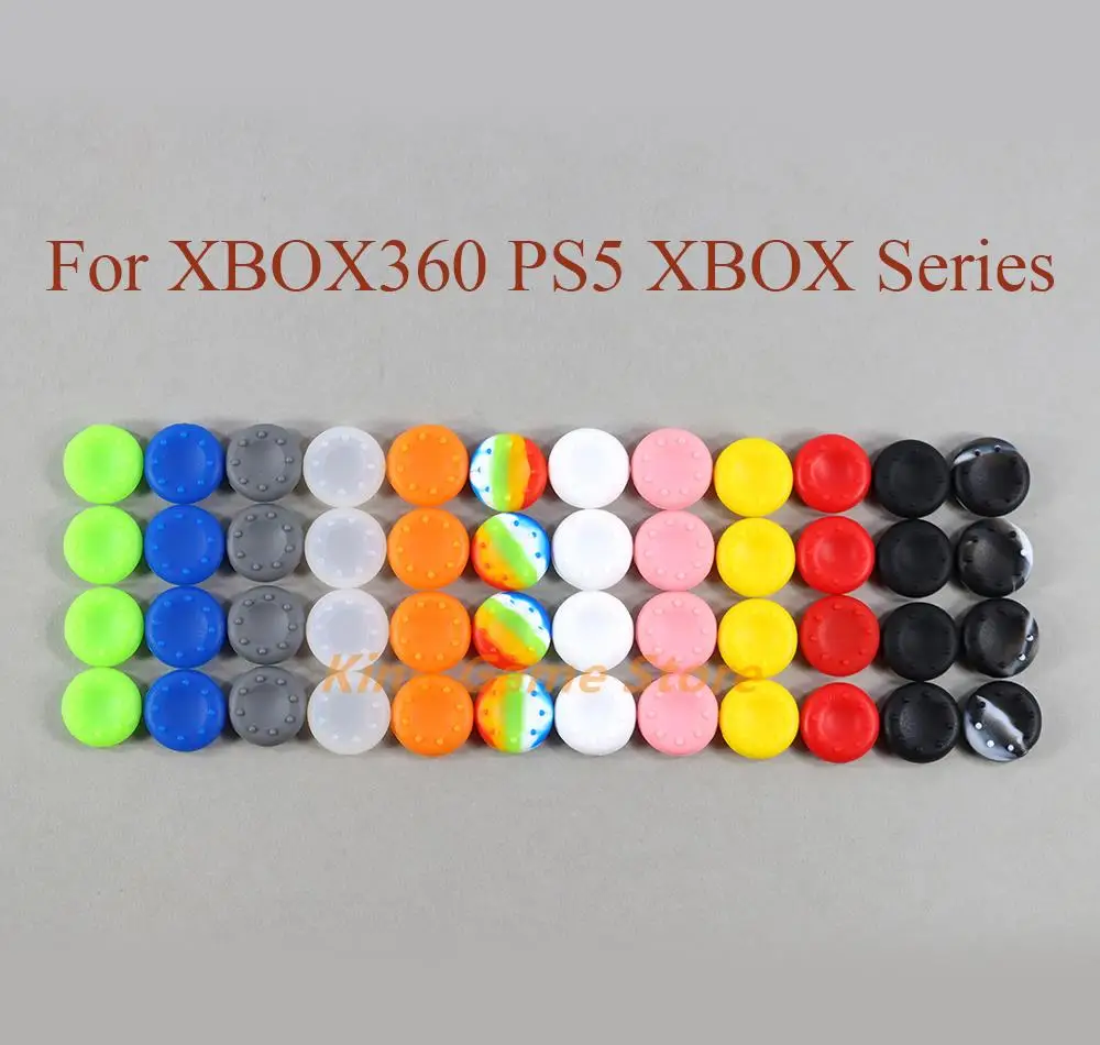 100pcs/lot Silicone Thumbstick Grip Cap Cover Joystick Caps For playstation PS4 PS3 Xbox 360 Game Controller Accessories